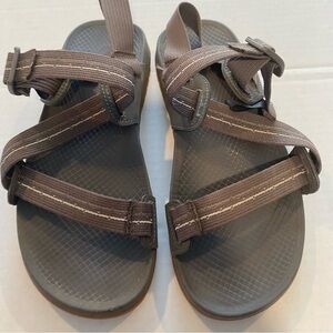 Chaco Gray Sandals with Adjustable Straps and Durable Sole